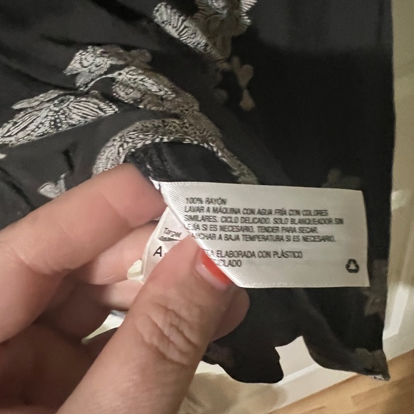 Gray floral BOHO dress - Picture 3 of 5